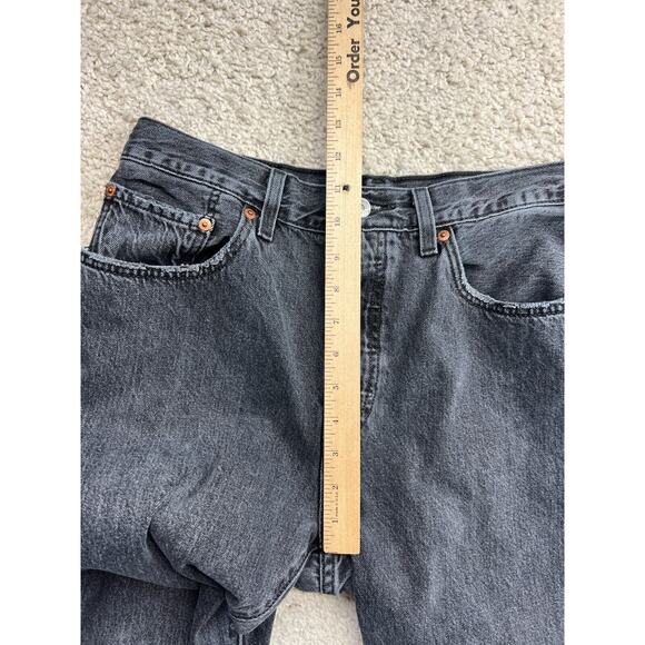 Levi's Charcoal Straight Leg Jeans - Picture 10 of 12